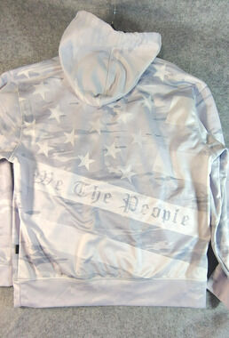 We The People Greater Half US Flag American Pride Patriotic Graphic Hoodie S XL